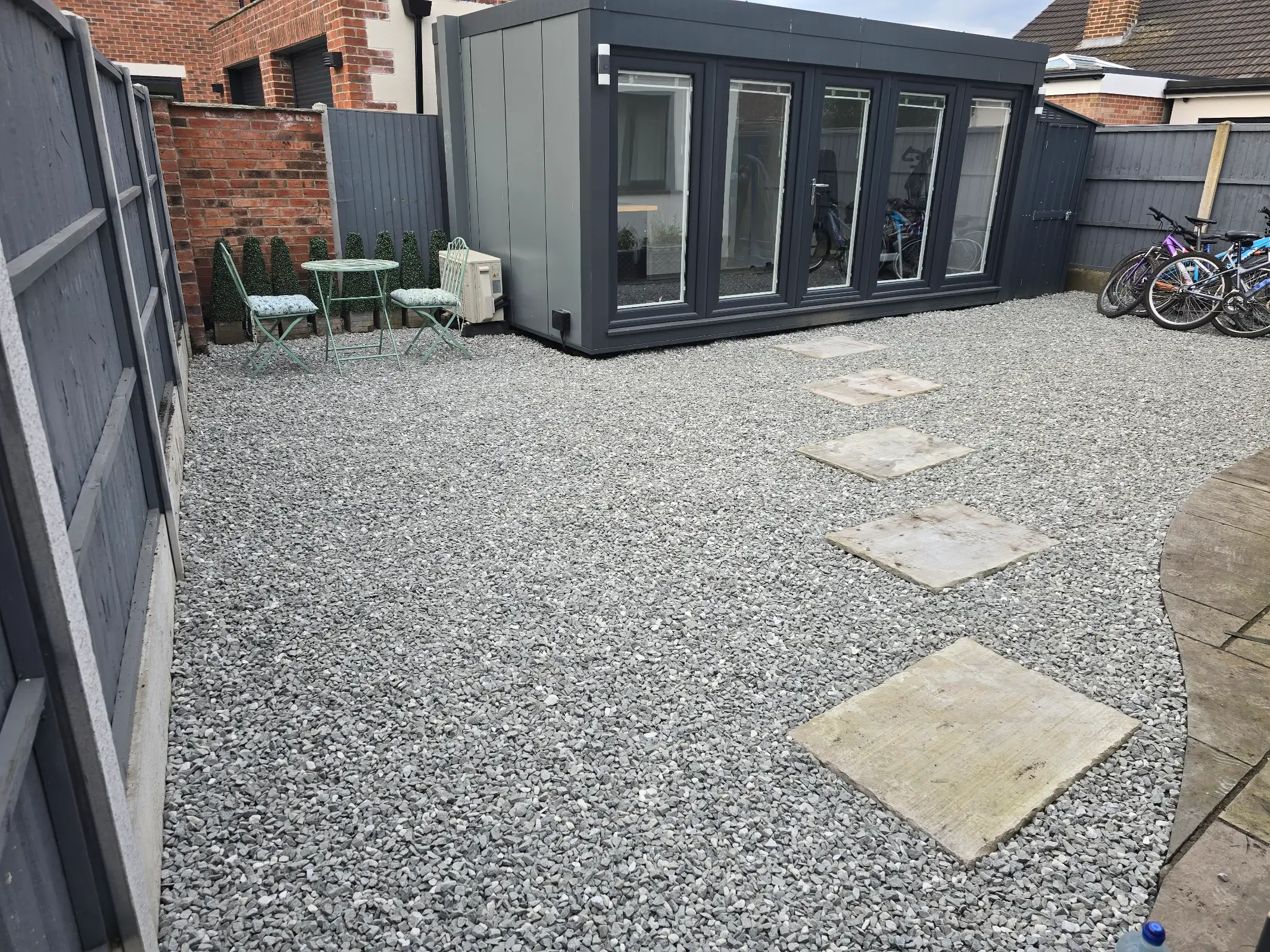 Garden transformation with professional landscaping in Derbyshire